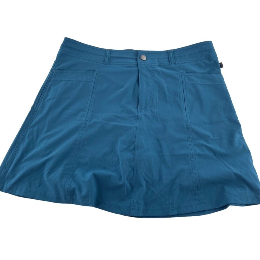 L.L.Bean Women's Athletic Skort 12‎ Reg Blue Polyester/Spandex